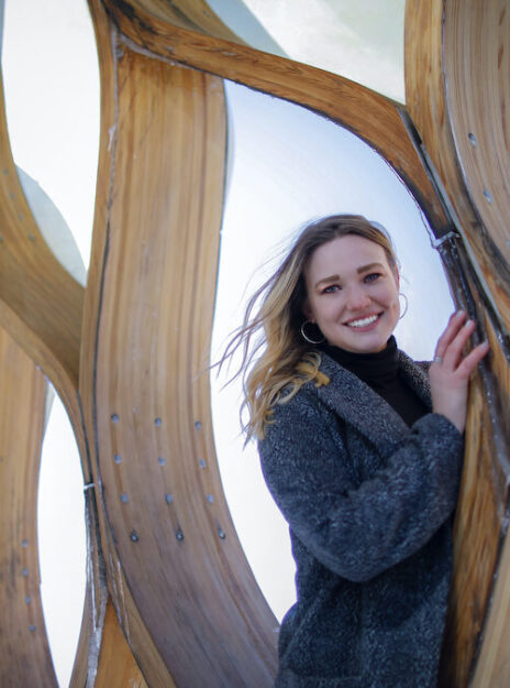 Johnnalee Kutzke, a master's student in computer science at UIC, in Lincoln Park, Chicago